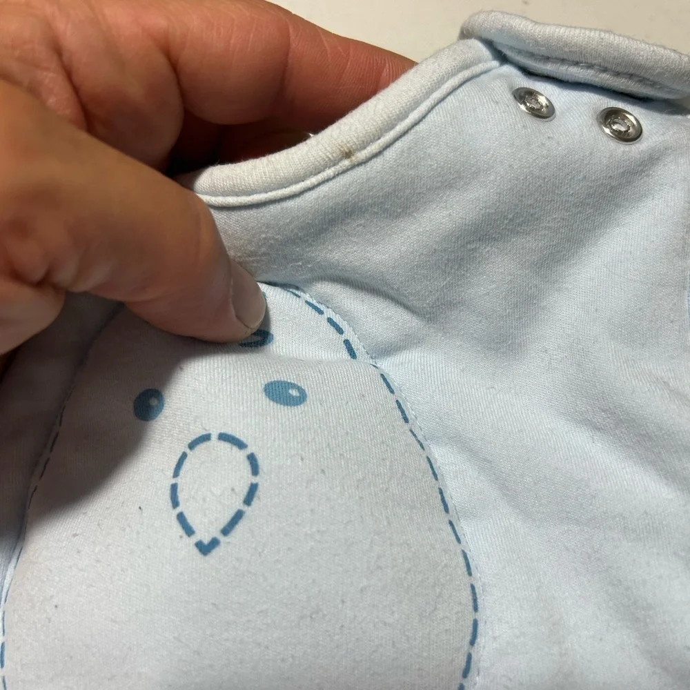 NESTED BEAN ZEN SACK Classic Size 6-12 Mths Medium 16-24 Lbs Cotton Blue